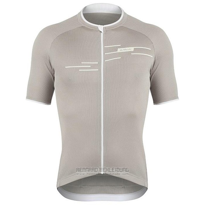 2020 Fahrradbekleidung de Marchi Licht Grau Trikot Kurzarm und Tragerhose - zum Schließen ins Bild klicken